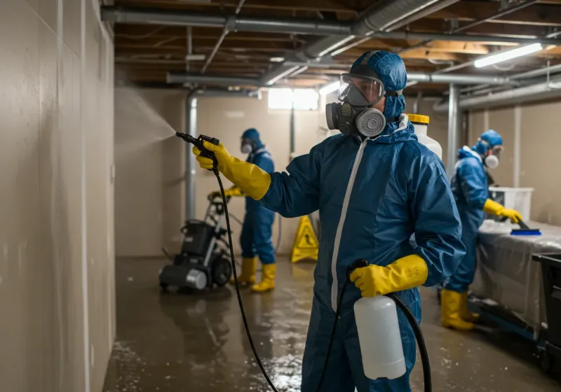 Basement Sanitization and Antimicrobial Treatment process in Englewood, NJ