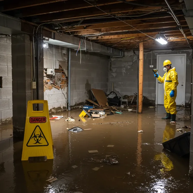 Flooded Basement Electrical Hazard in Englewood, NJ Property